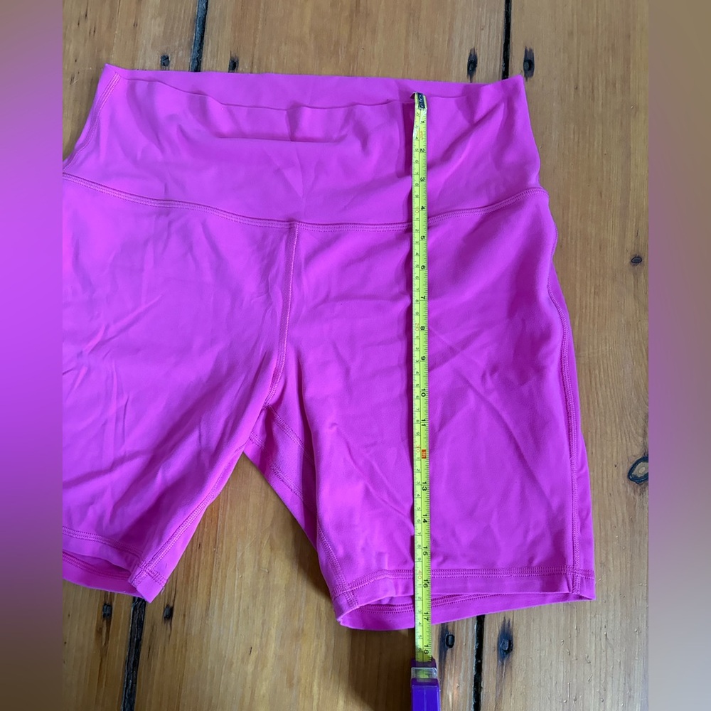 Lululemon Align High-Rise Short 8” Sonic Pink, Size 14 - Fuchsia Hot Pink Neon - Picture 8 of 12
